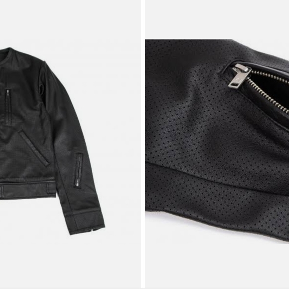 Mens Y-3 Mesh Motocycle Jacket - Picture 2 of 7